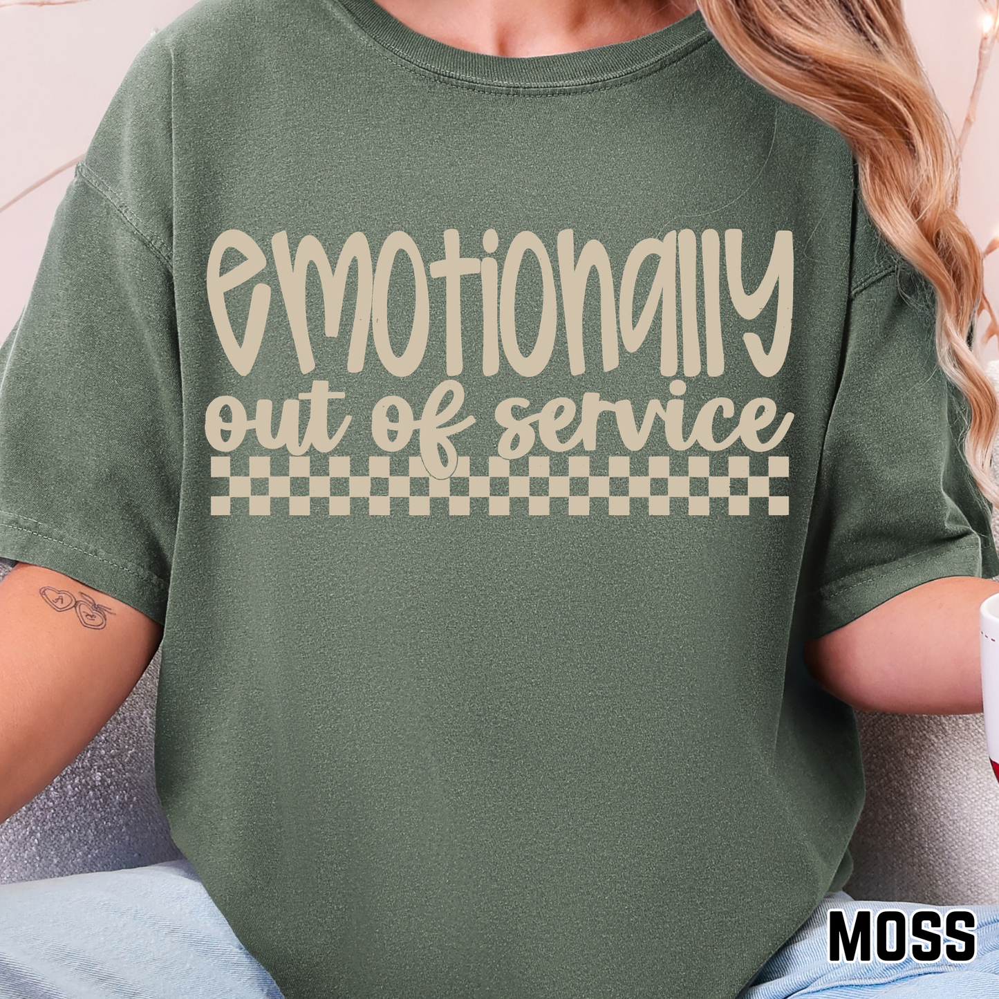 Emotionally Our of Service - Single Color DTF Transfer - 0708