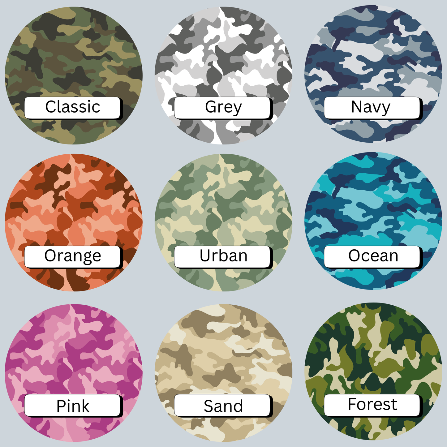 **PREORDER** Varsity Camo - Personalized DTF