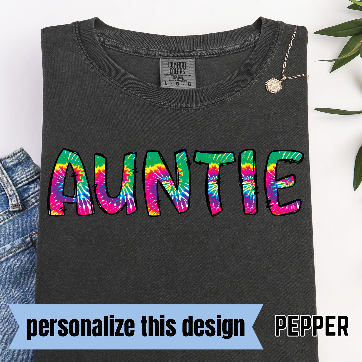 Tie-Dye Letters - Personalized DTF Transfer