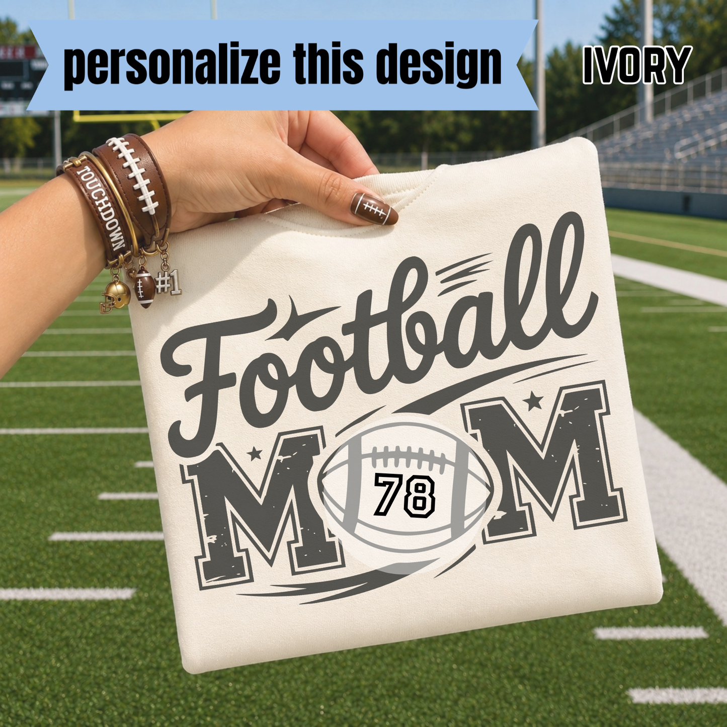 Football Mom - Personalized DTF Transfer