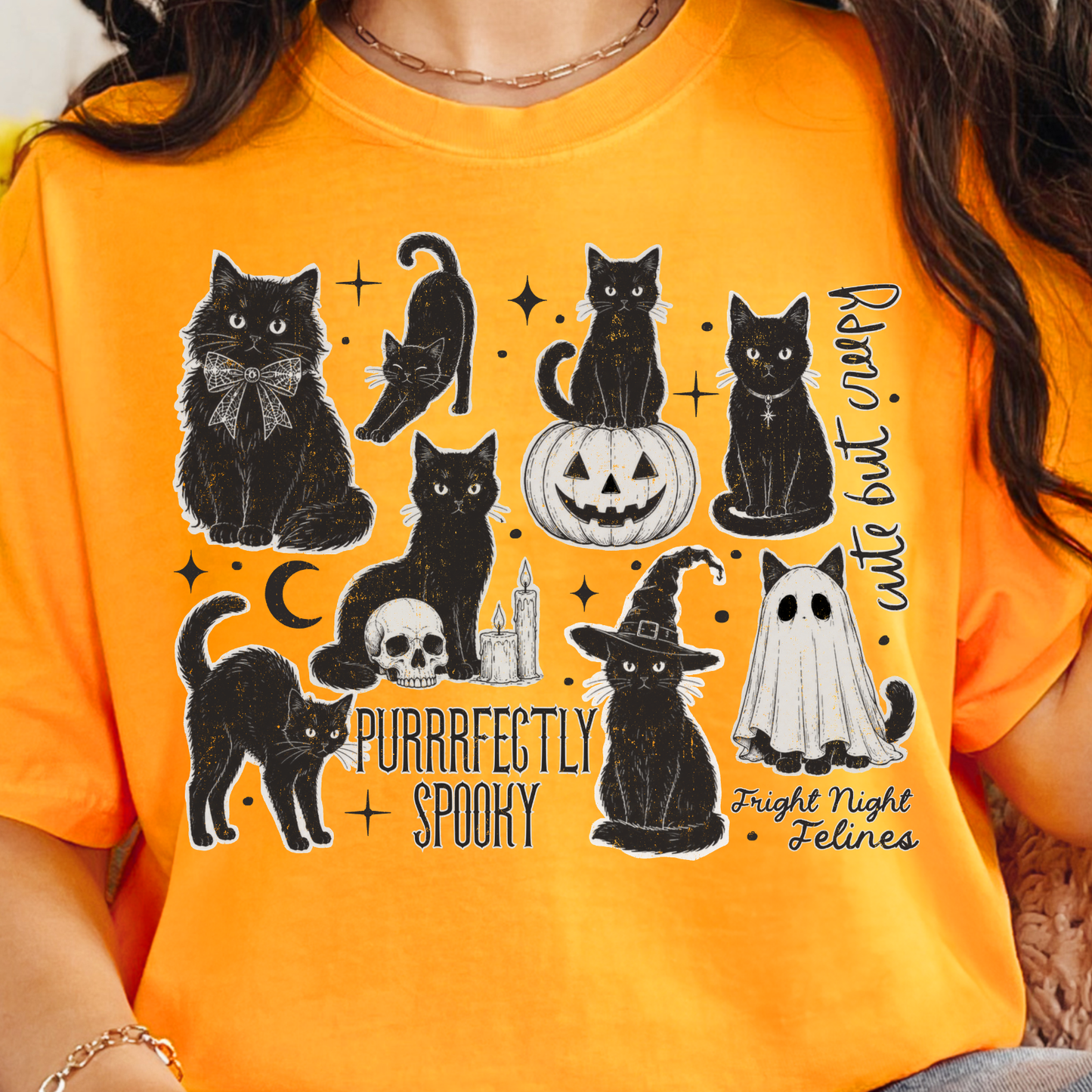 Spooky Cats - Full Color DTF Transfer - 0824
