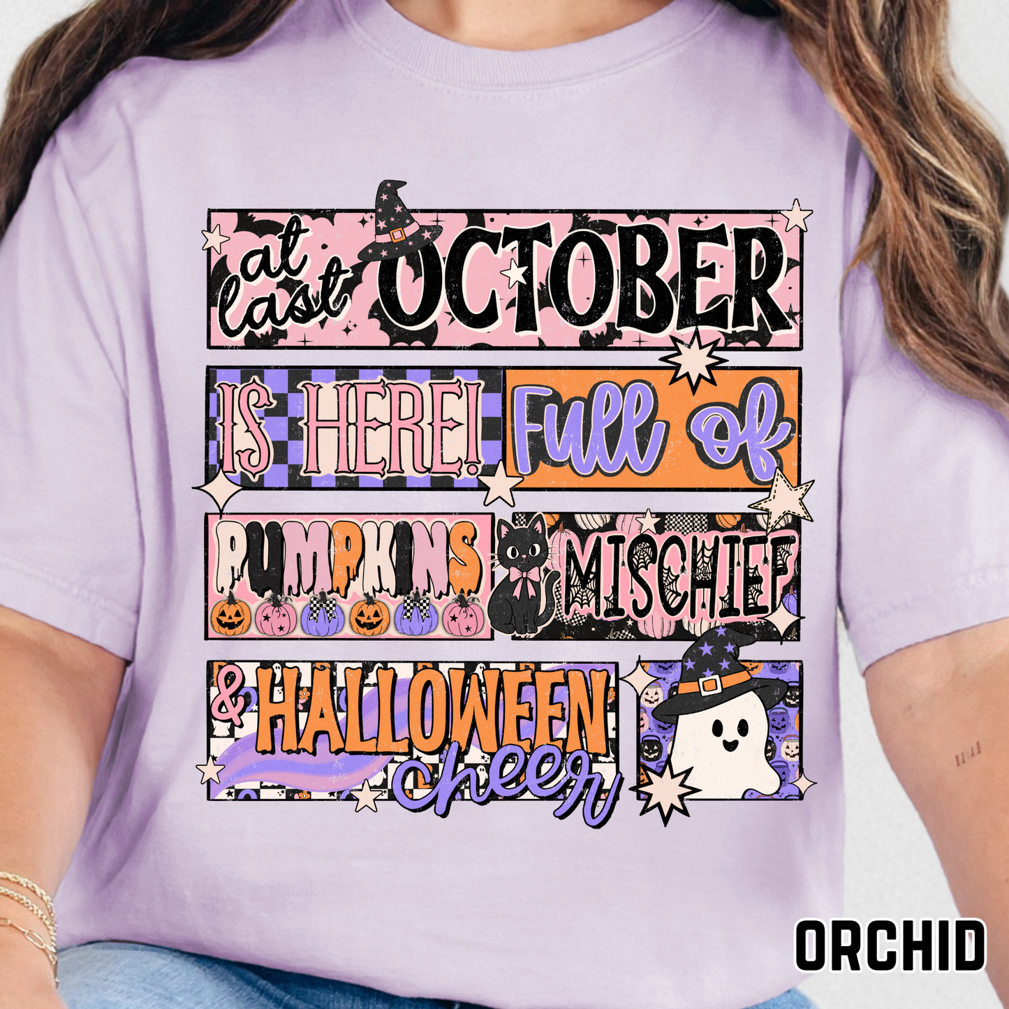 At Last October Is Here - Full Color DTF Transfer - 0772