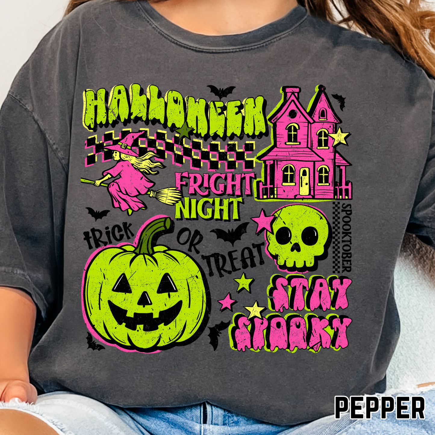 Bright Halloween - Full Color DTF Transfer - 0742