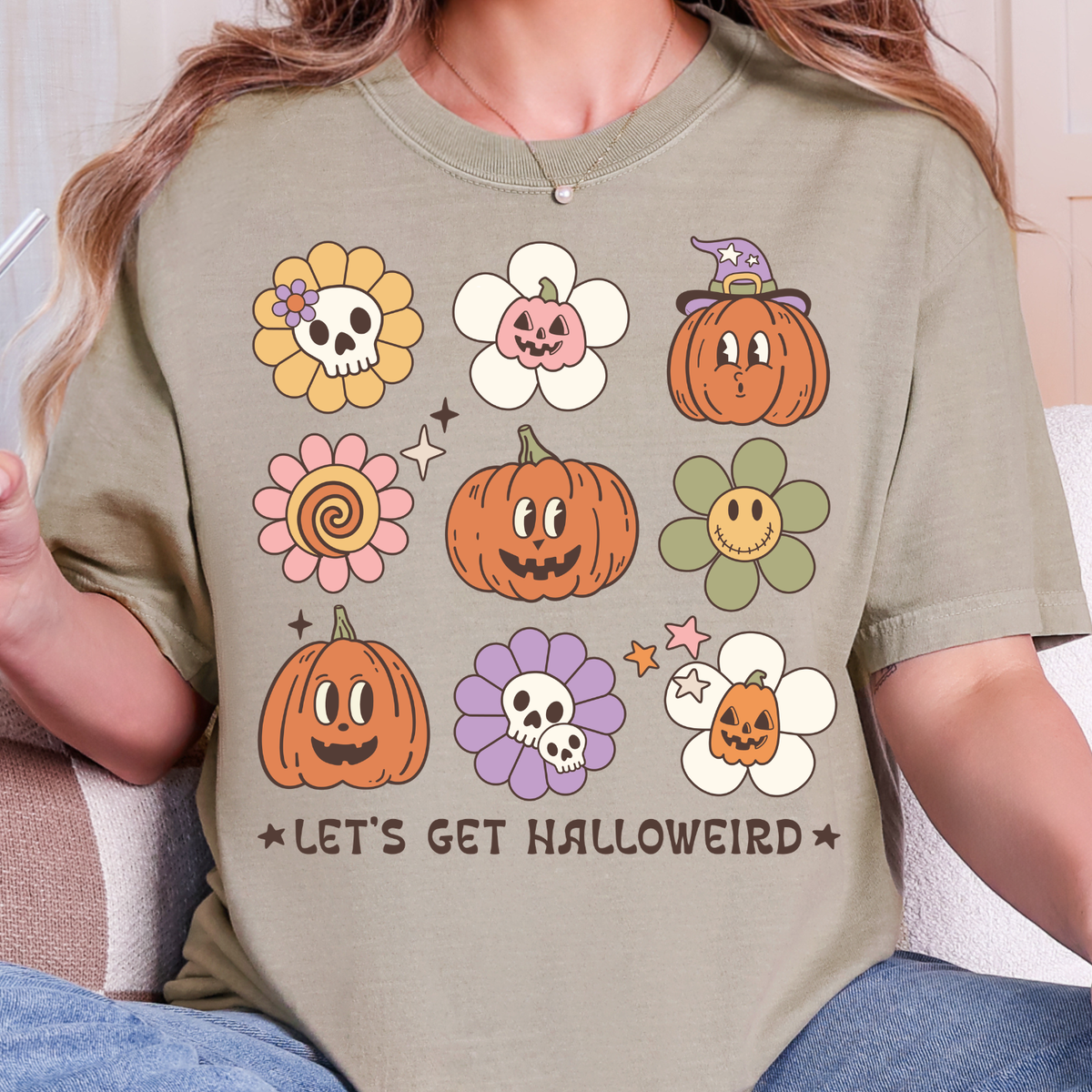Let's Get Halloweird - Full Color DTF Transfer - 0933