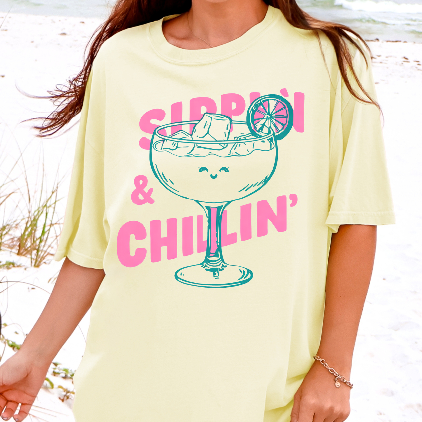 Sippin' & Chillin' - Full Color DTF Transfer
