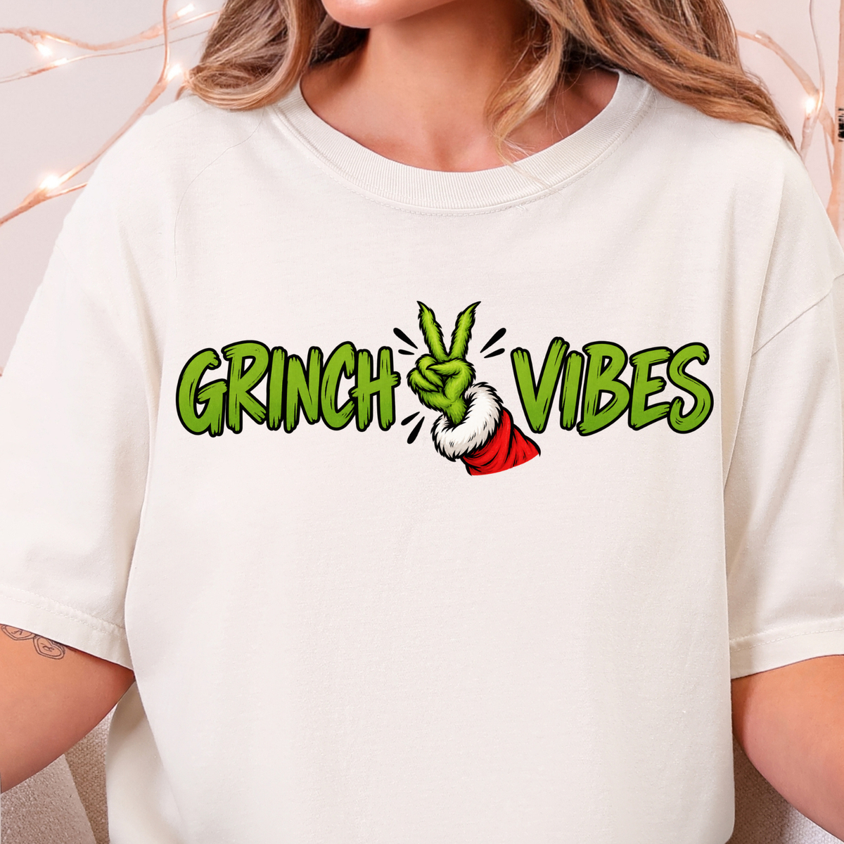 Grinch Vibes - Full Color DTF Transfer - 0954