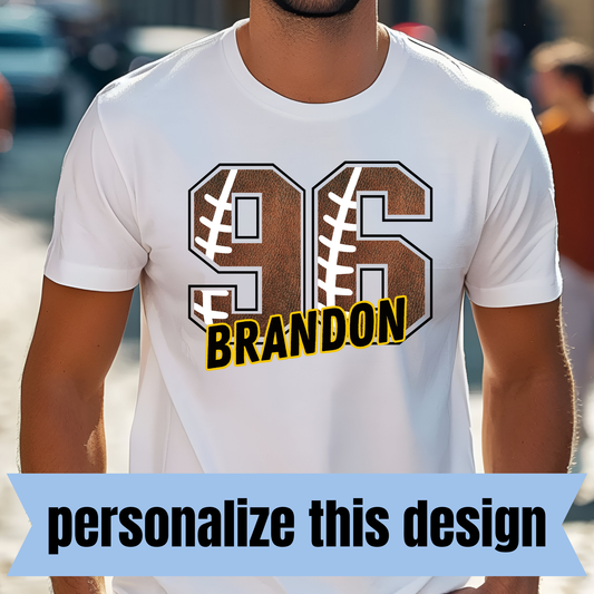 **CUSTOM** Football Numbers - Personalized DTF