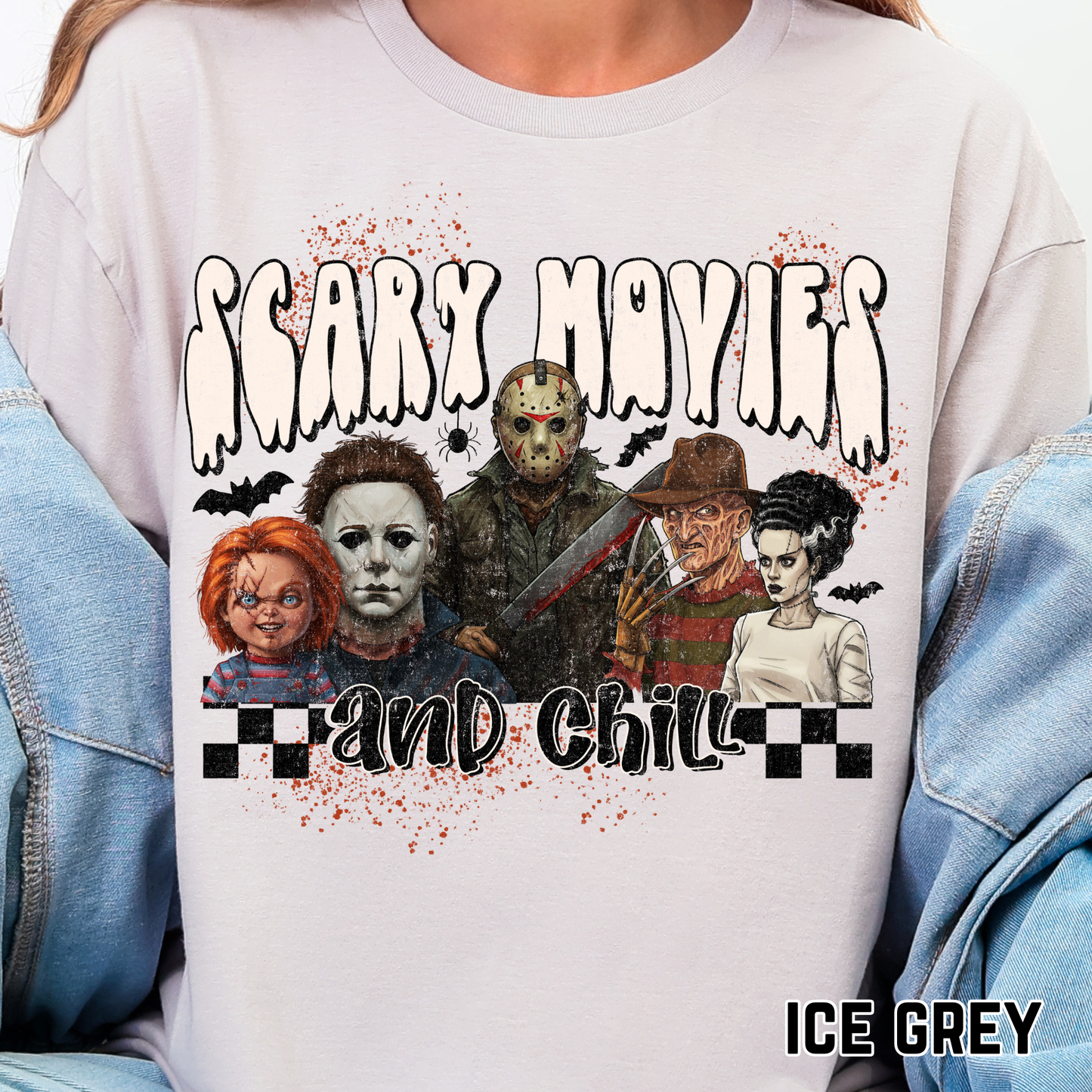Scary Movies and Chill - Full Color DTF Transfer - 0664