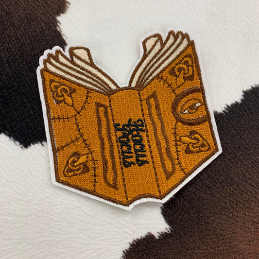 Pocus Hocus Spell Book- 2.75” wide Embroidery Patch