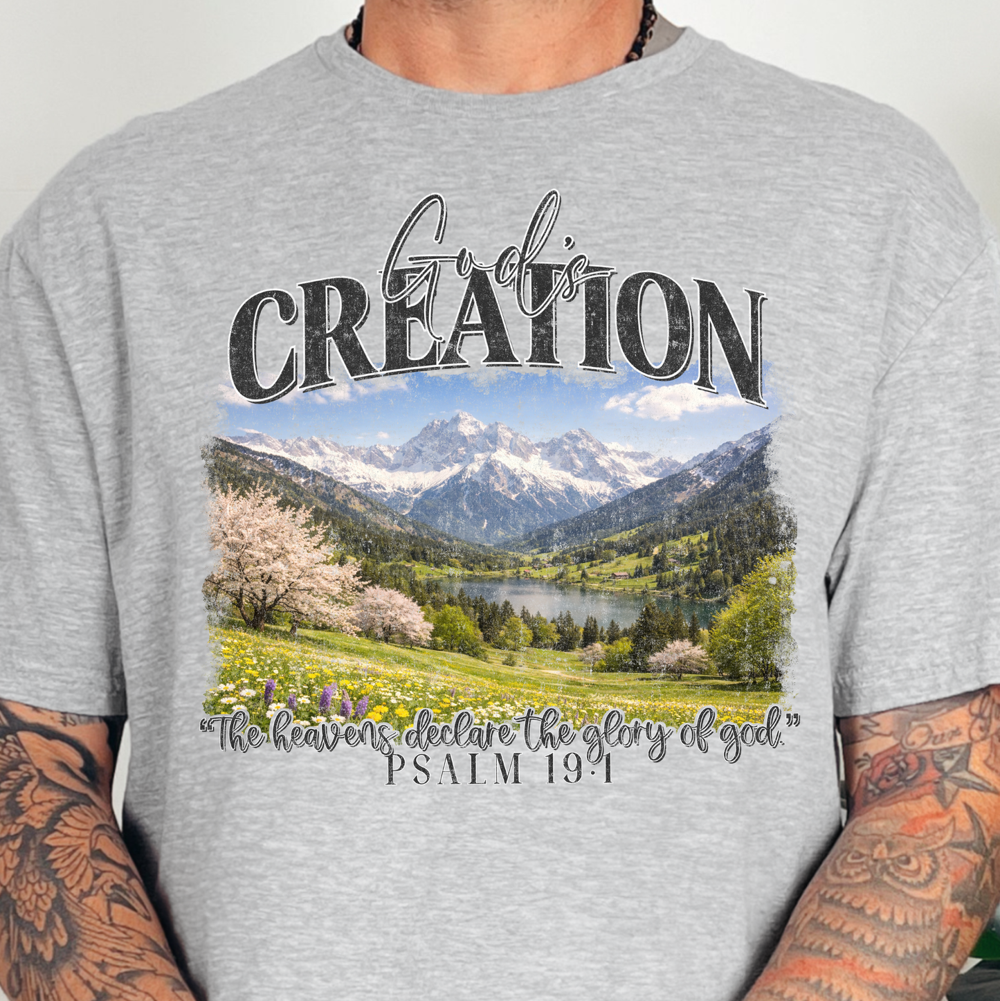God's Creation- Full Color DTF Transfer