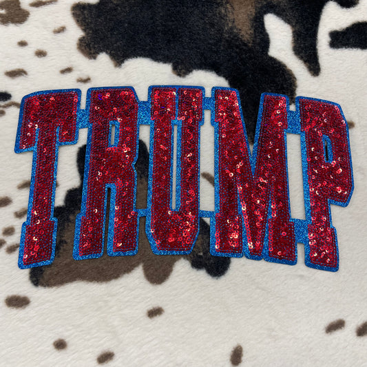 Trump- 10.5” wide sequin