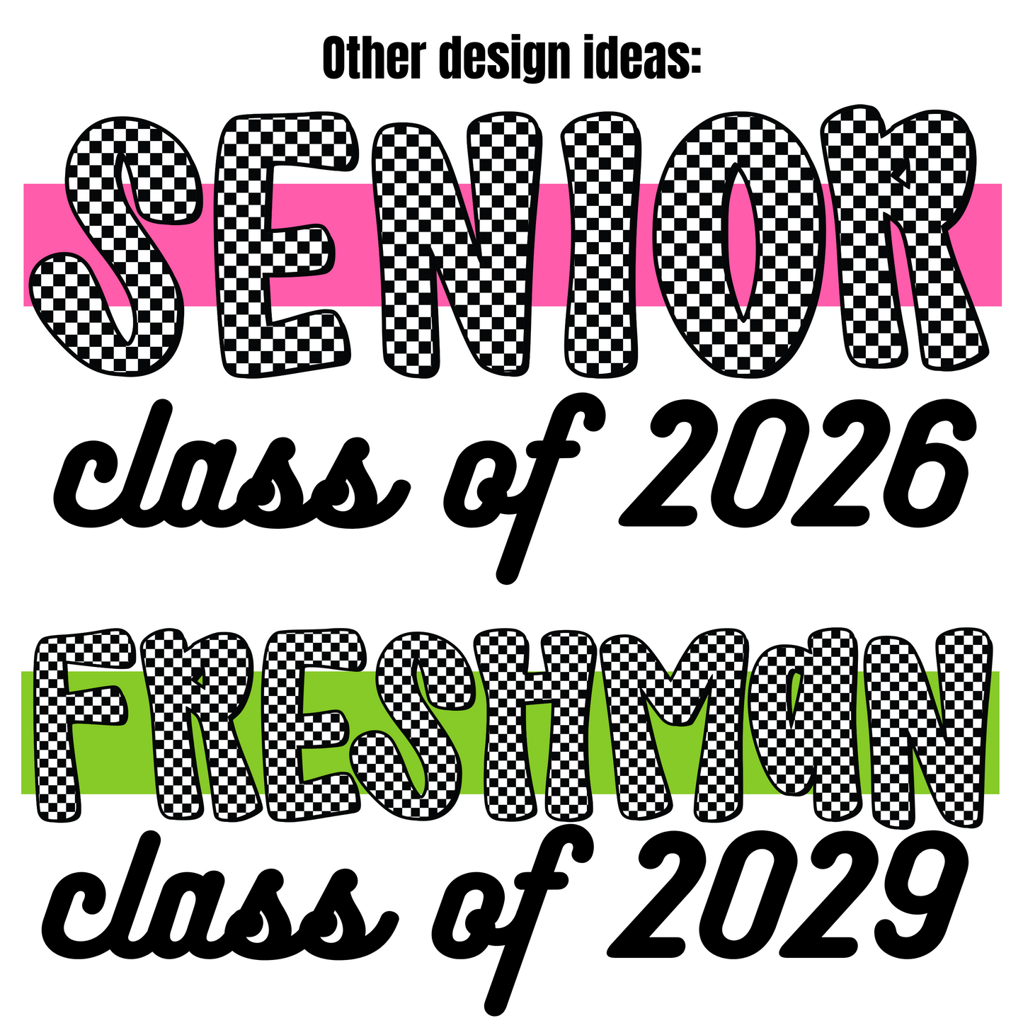 *PREORDER* - Checkered Color Block Personalized DTF