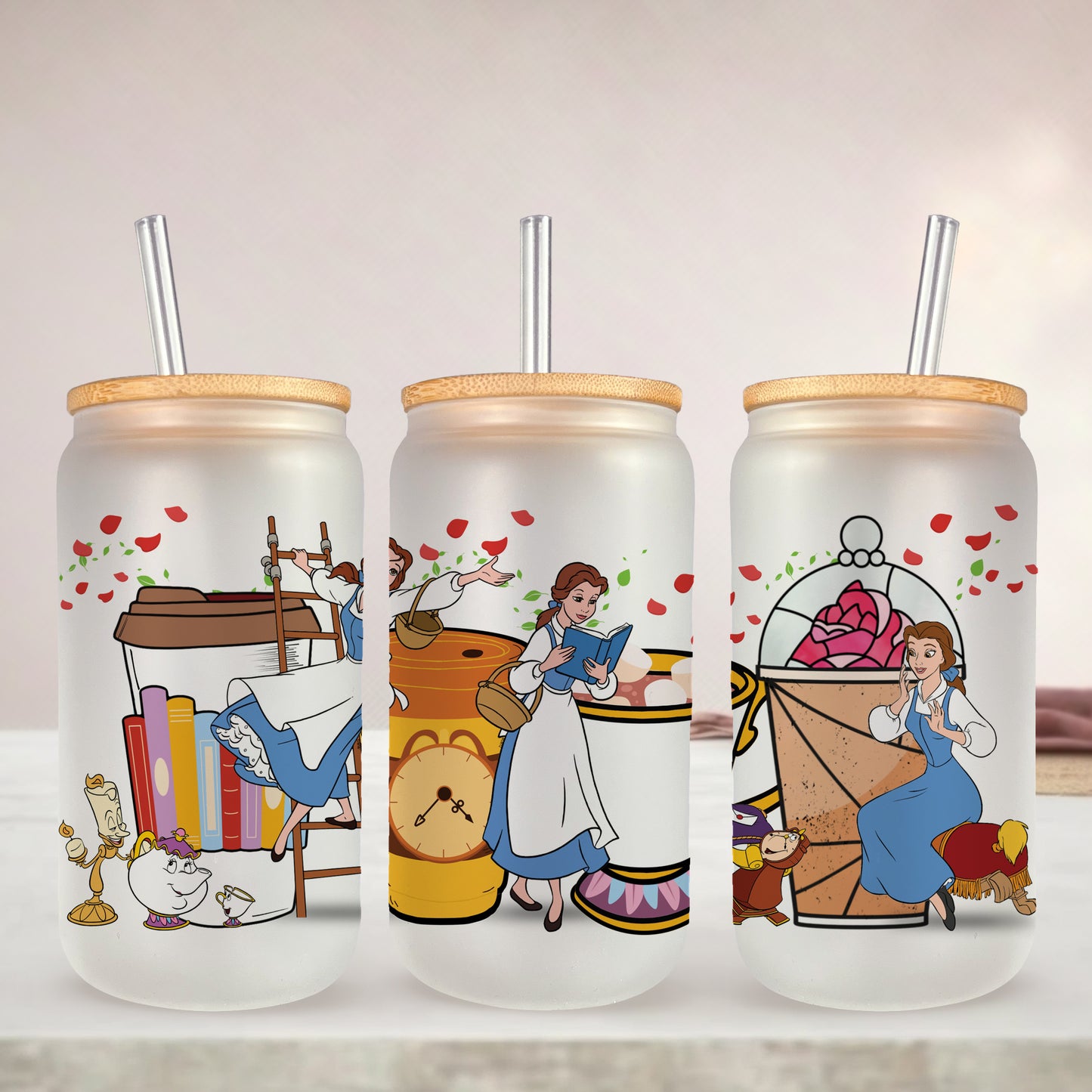 Reading Princess UV DTF- 16oz Cup Wrap