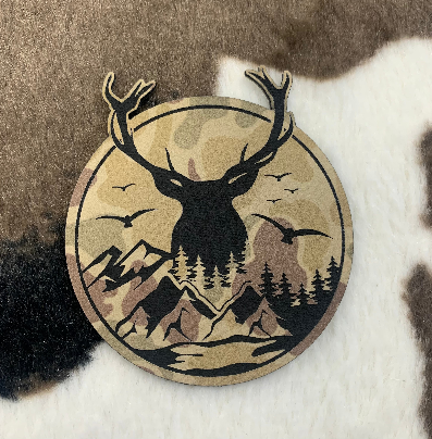 Deer Mountain Circle - Leatherette Patch