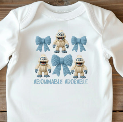 Abominably Adorable (infant)- 5" wide DTF Transfer