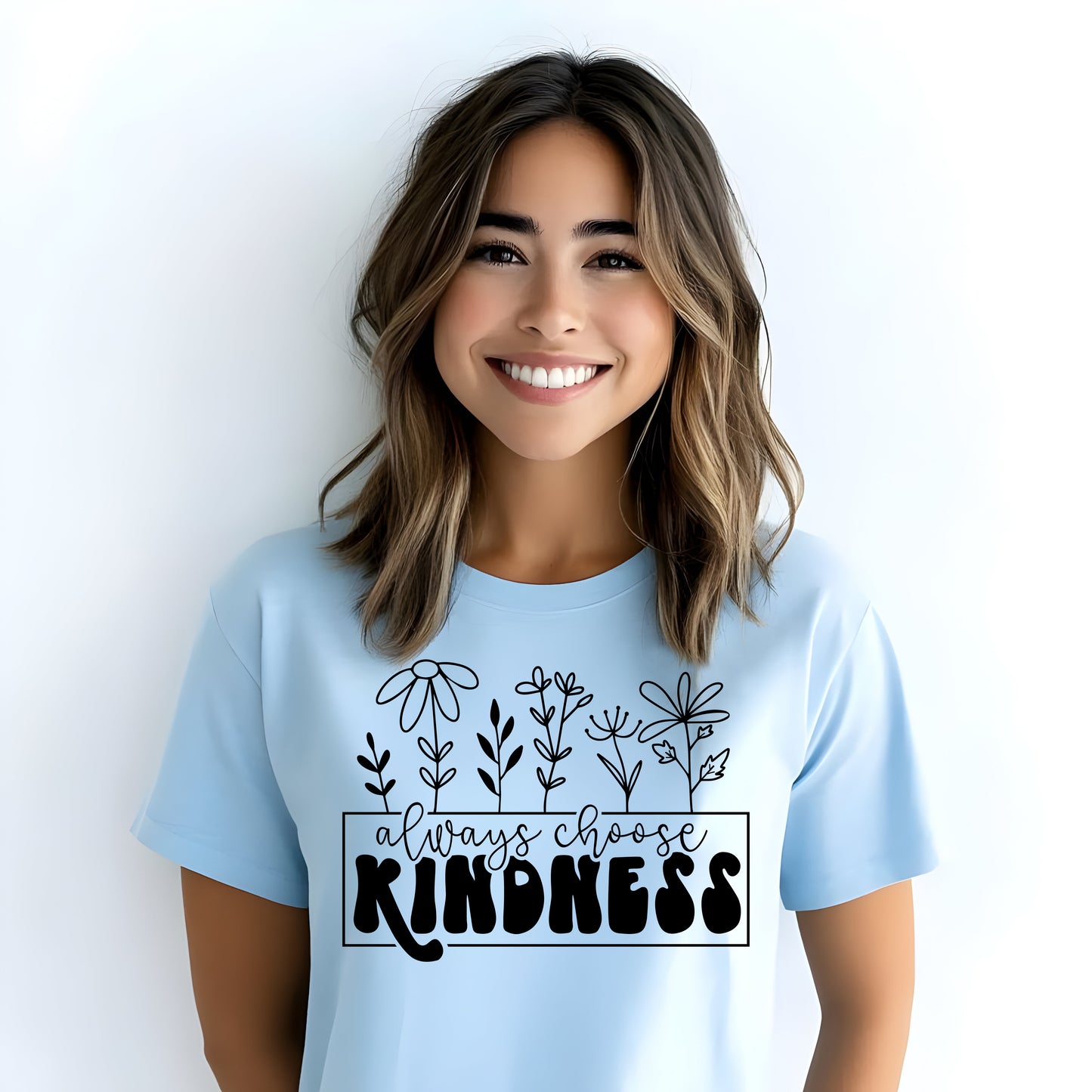 Always Choose Kindness- Single Color (black)- 11.5" wide Plastisol Screen Print Transfer