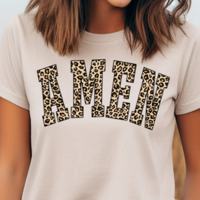 AMEN *full color matte clear film*- 11.5" wide Plastisol Screen Print Transfer