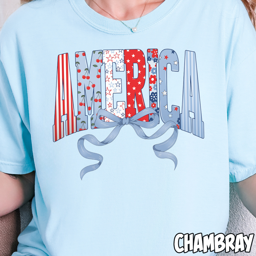 Coquette America- Full Color DTF Transfer