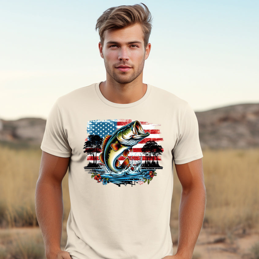 American Bass- 11" wide DTF Transfer