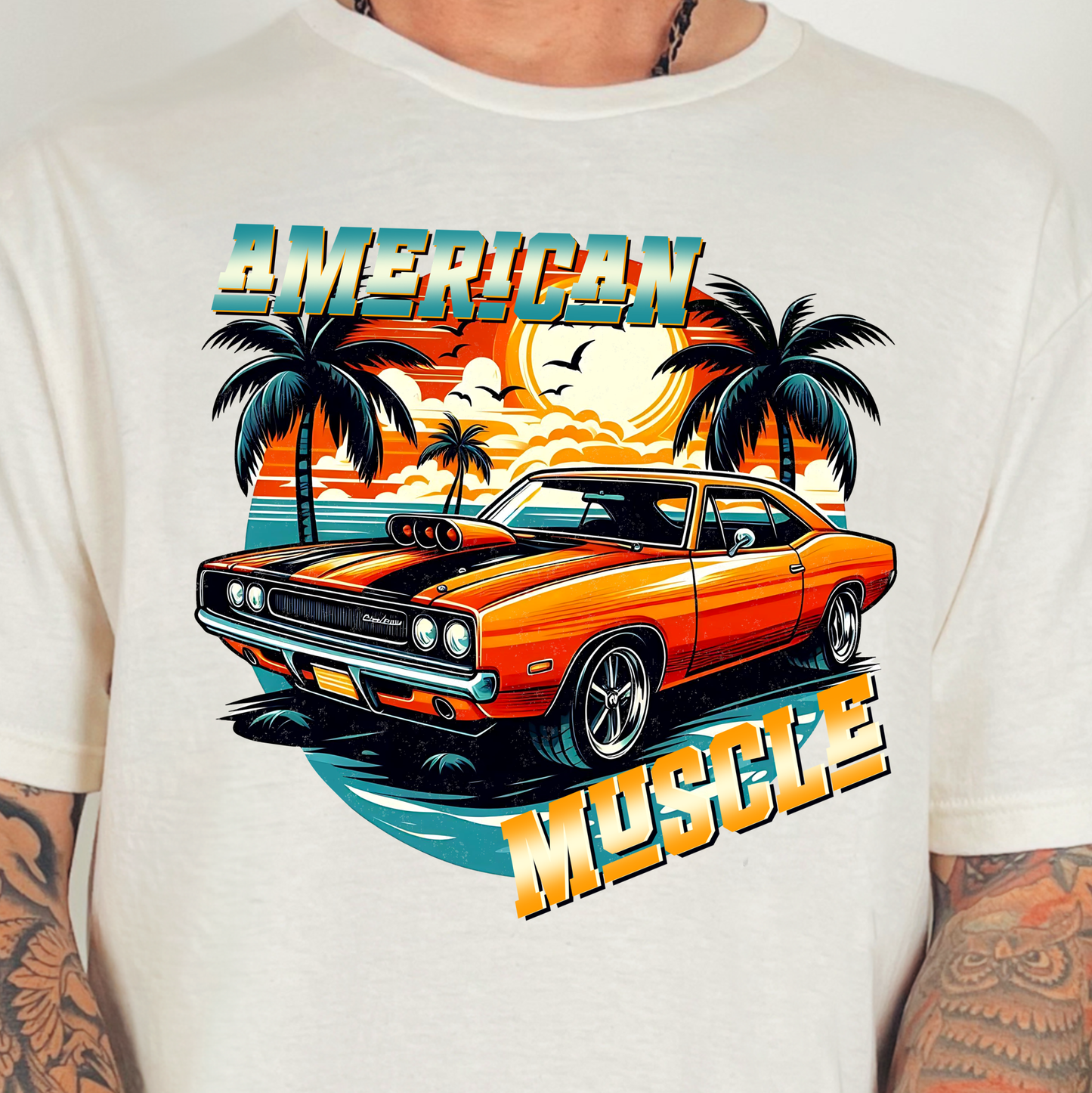 American Muscle- Full Color DTF Transfer
