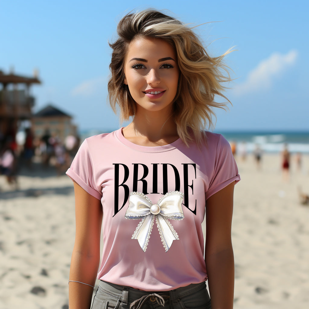 Bride Pearl Coquette- 11" wide DTF Transfer