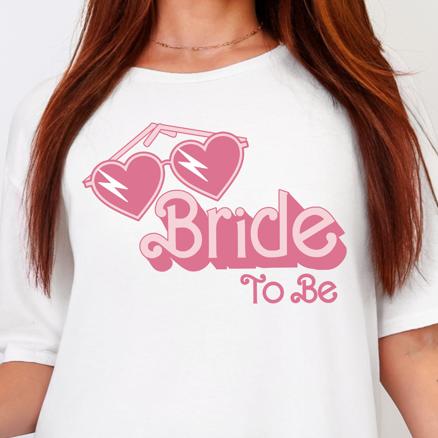 Heart Sunglasses Bride to Be- Full Color DTF Transfer