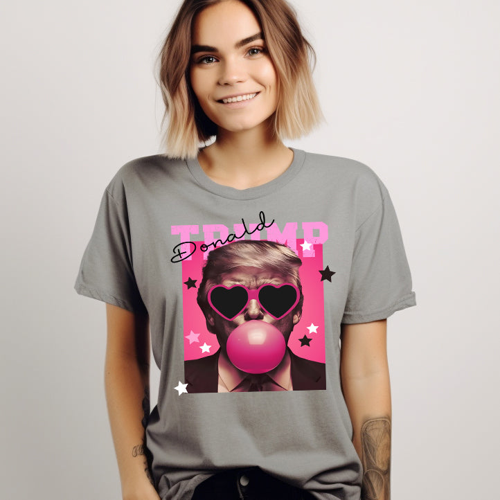 Bubble Gum Trump- 11" wide DTF Transfer