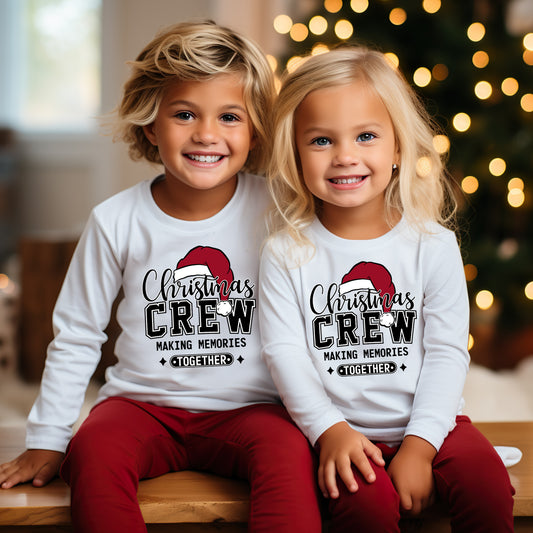 Christmas Crew Making Memories Together (toddler)- 7" wide DTF Transfer