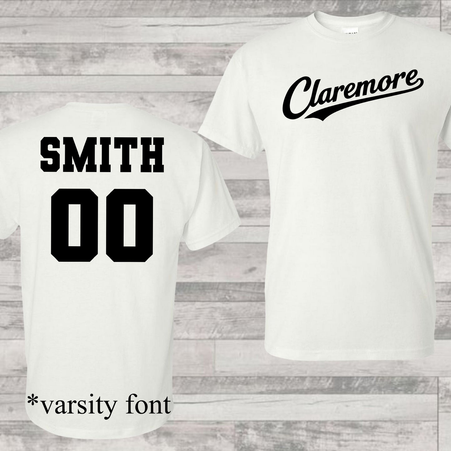 Claremore Zebras Fan Tee - White