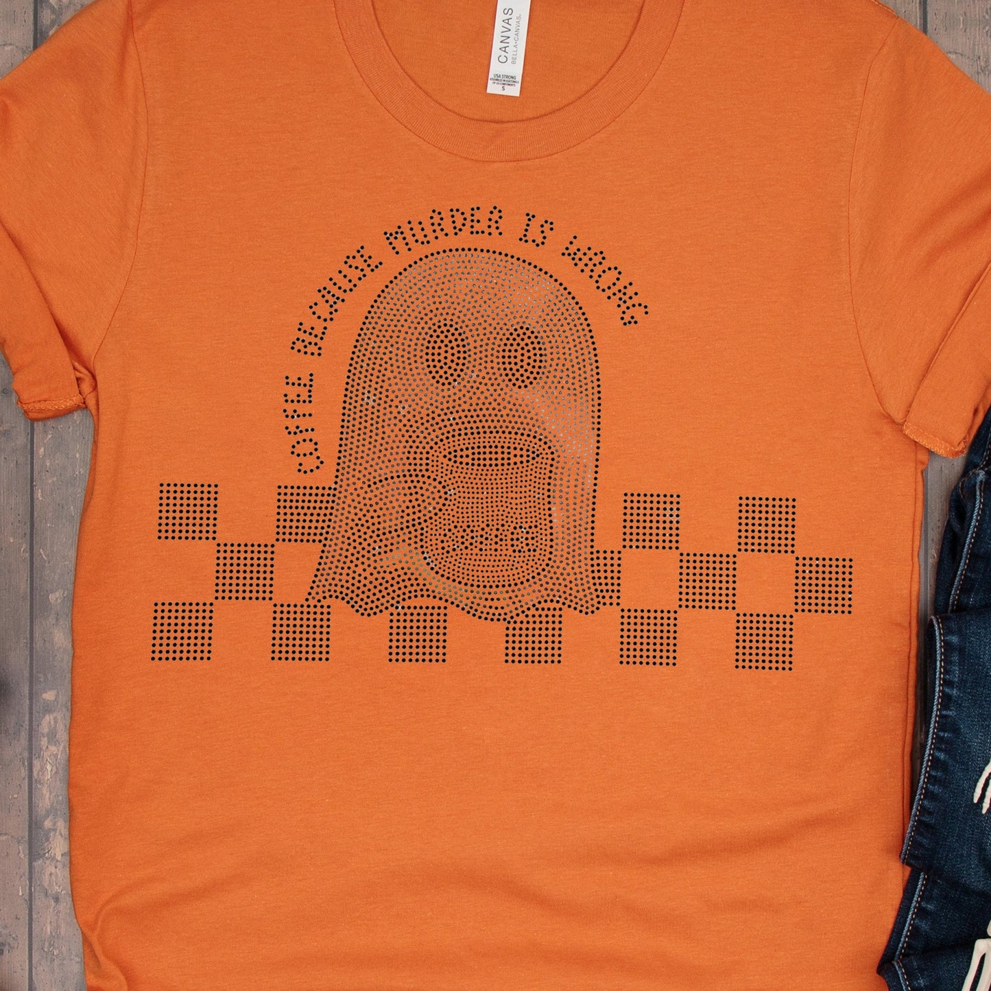 Coffee because Murder is Wrong- 11" wide Spangle