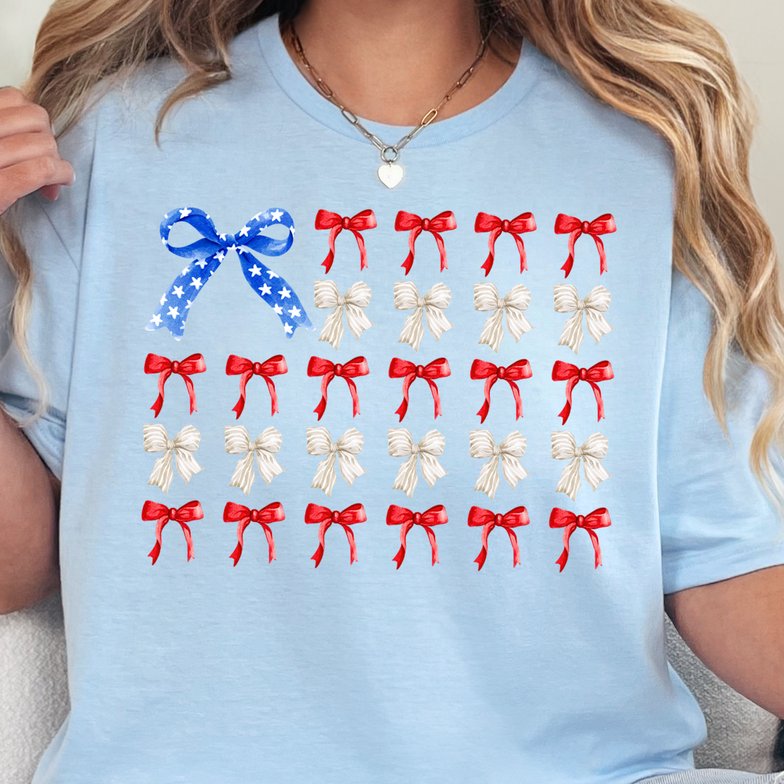 American Flag Coquette-Full Color DTF Transfer