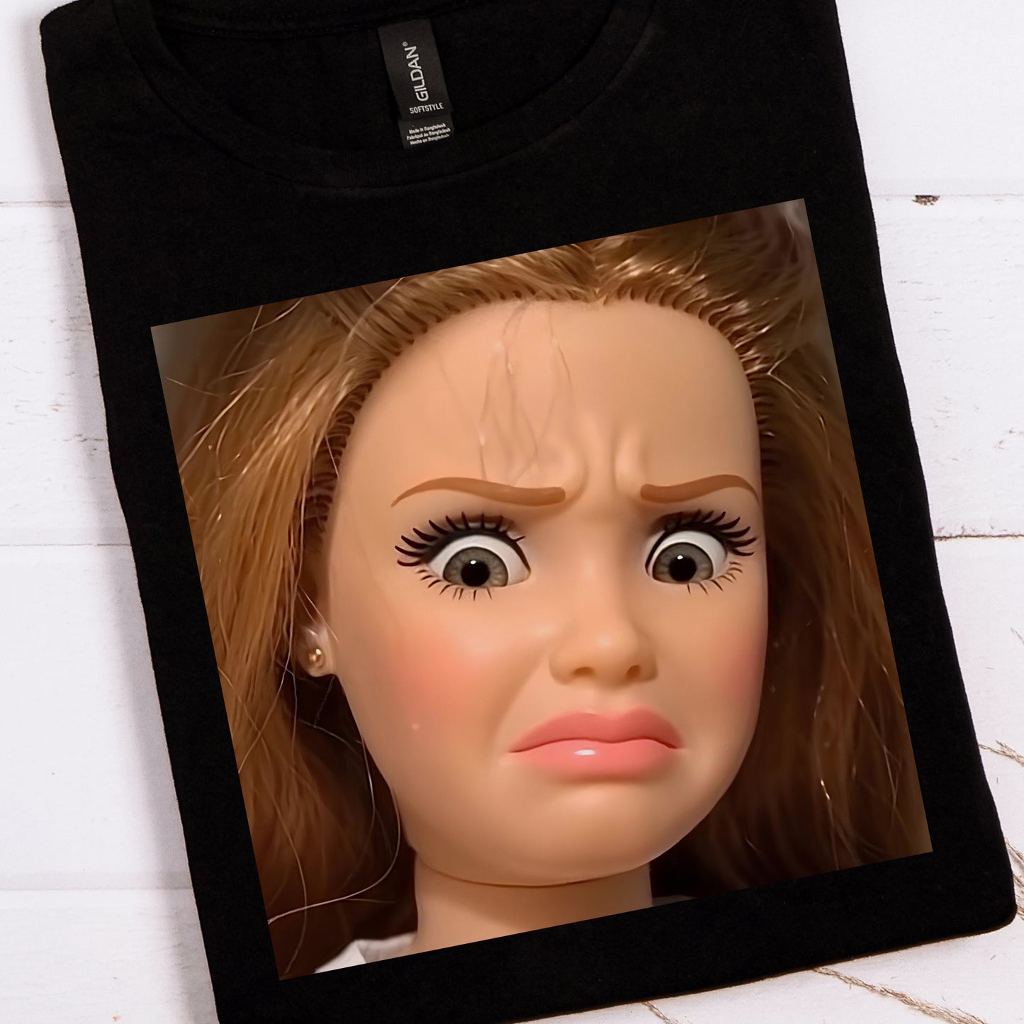 Disgusted Doll- Full Color DTF Transfer