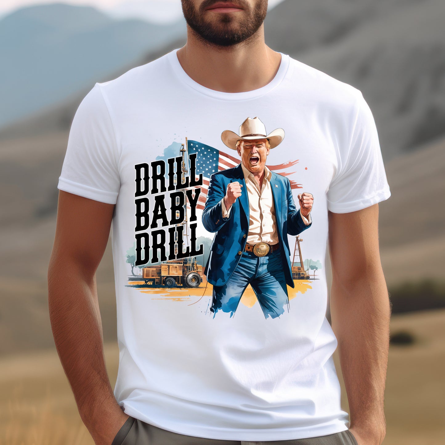 Drill Baby Drill- 11" wide DTF Transfer