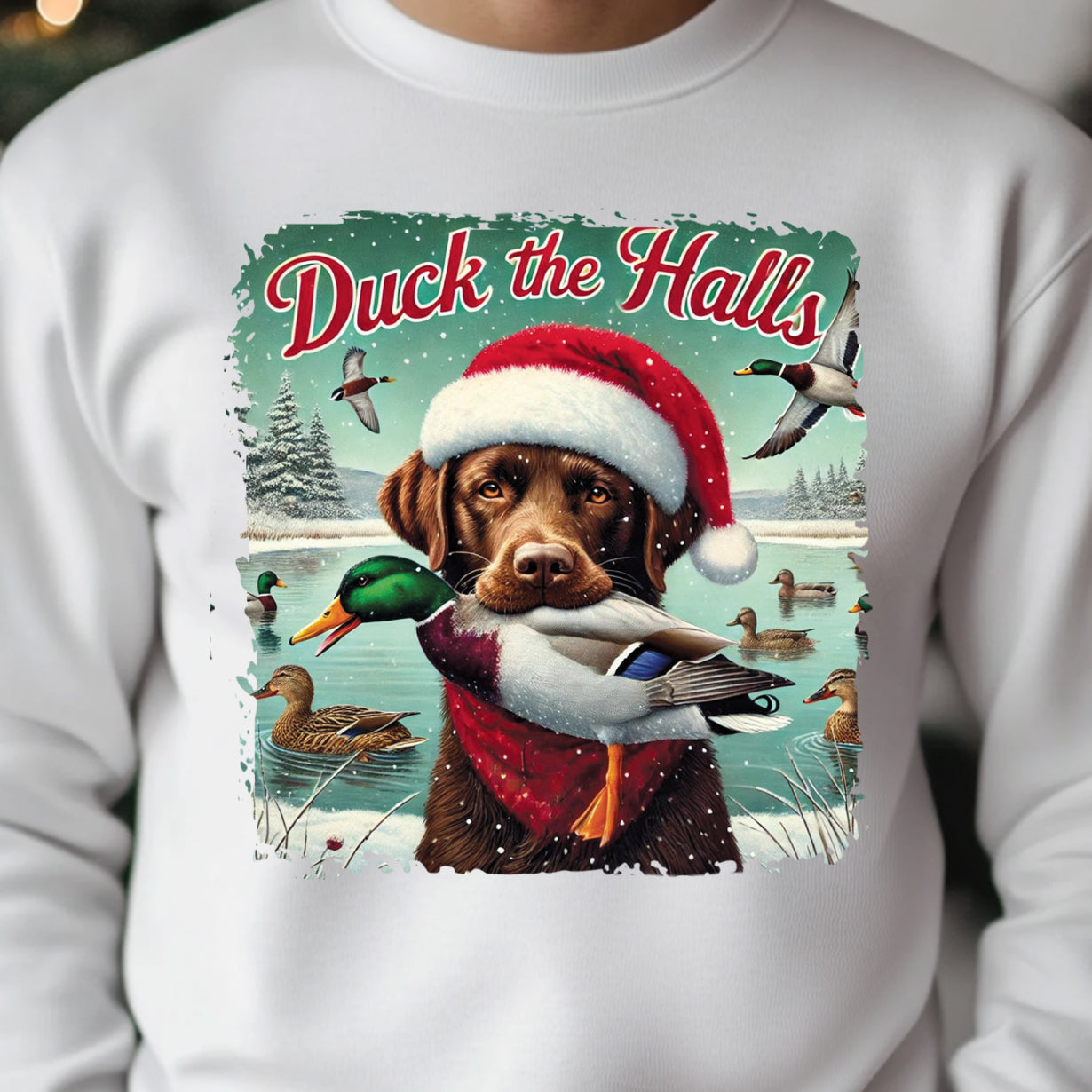 Duck the Halls- 11” DTF Transfer