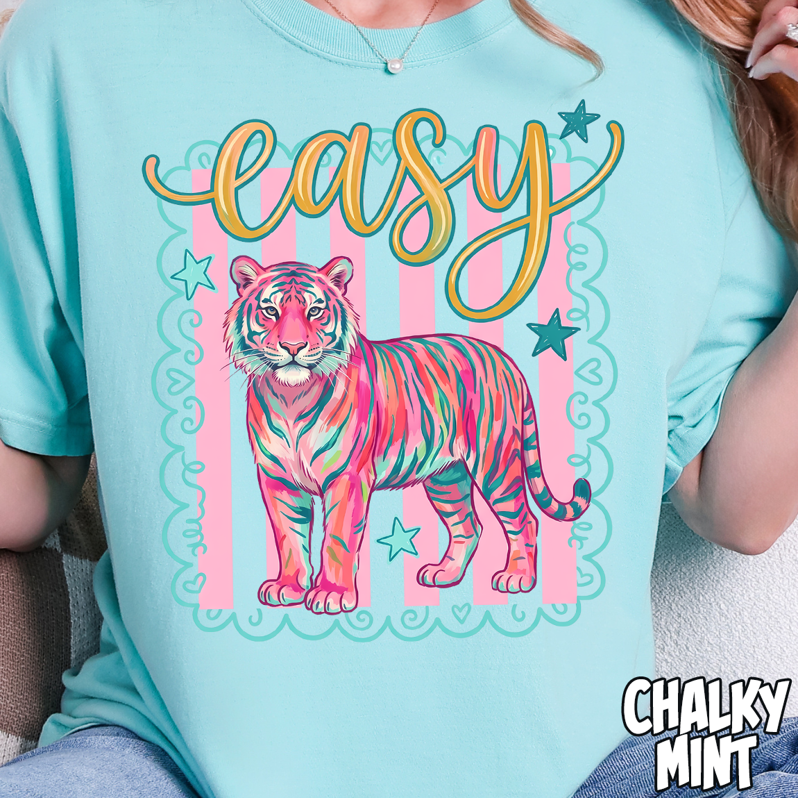 Easy Tiger- Full Color DTF Transfer