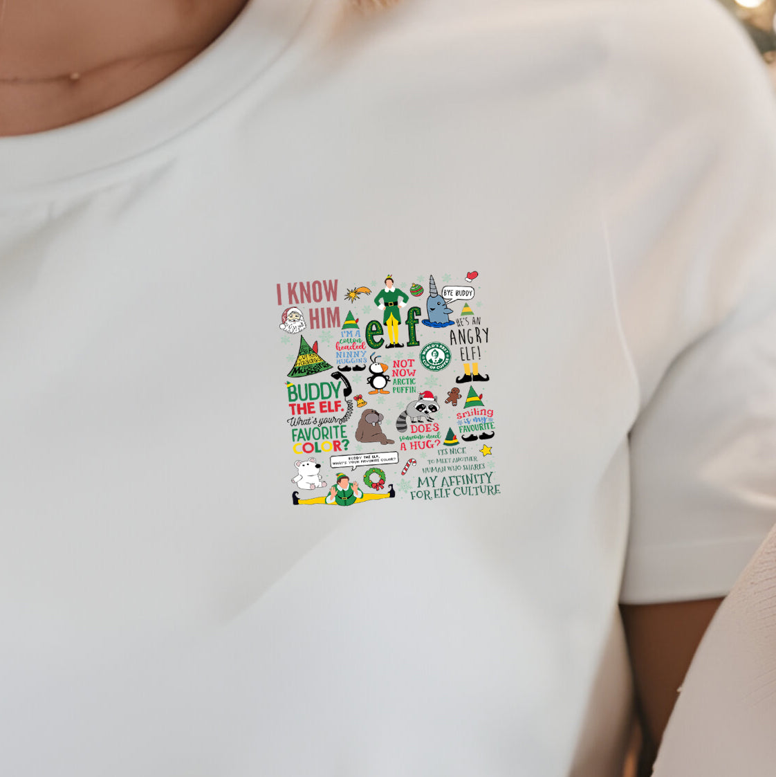 Elf Collage (pocket)- 3.25” DTF Transfer