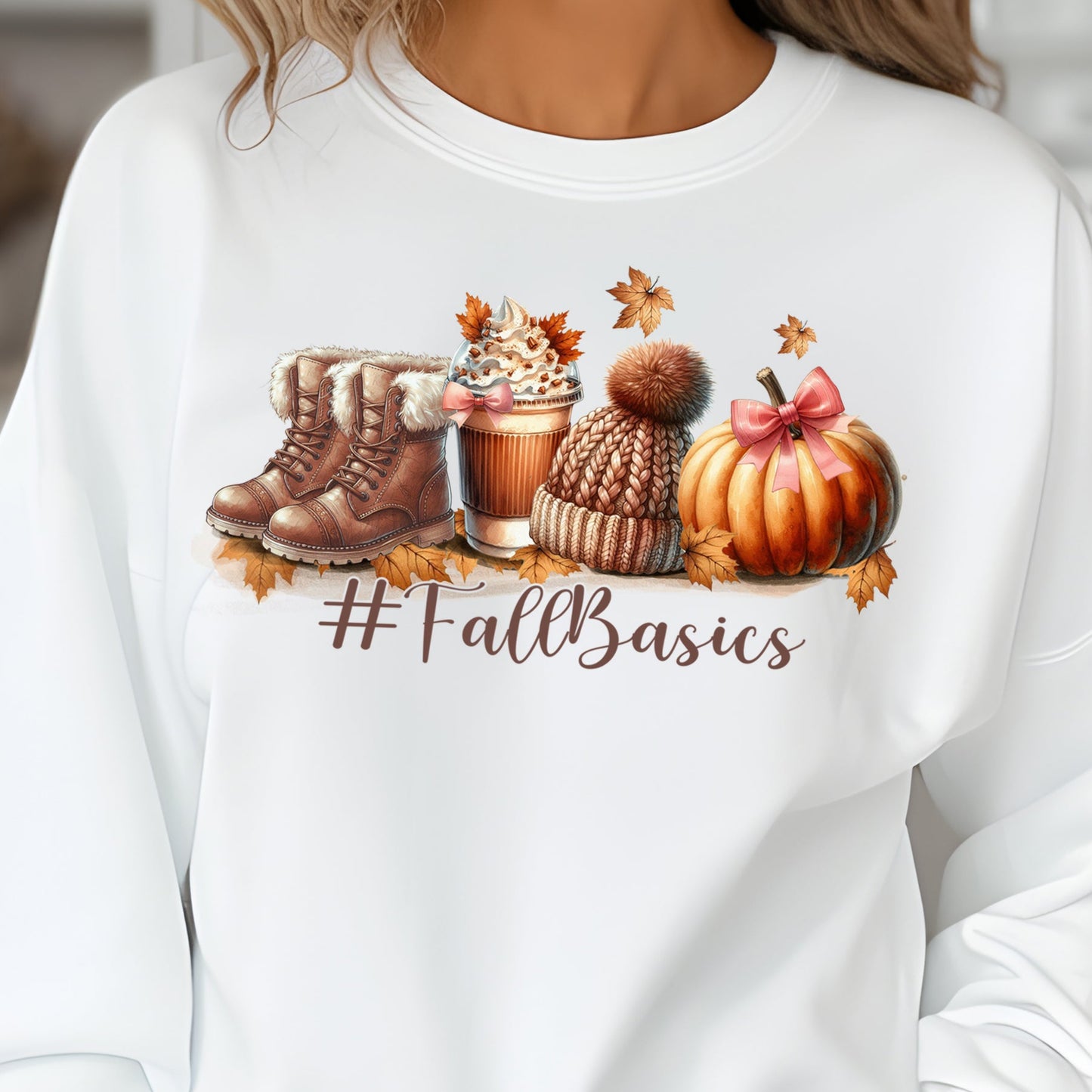 Iced Coffee Fall Basics - 11" wide DTF Transfer