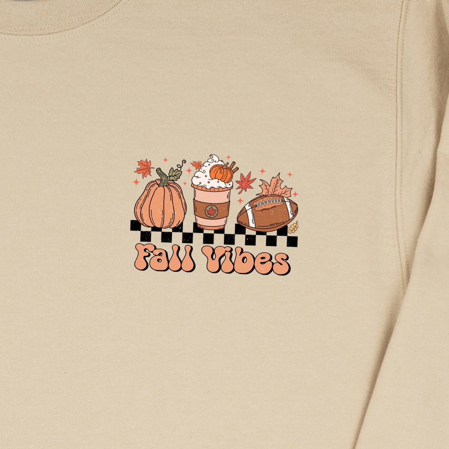 Fall Vibes (Pocket/Hat) *full color matte clear film*- 3" wide Screen Print Transfer