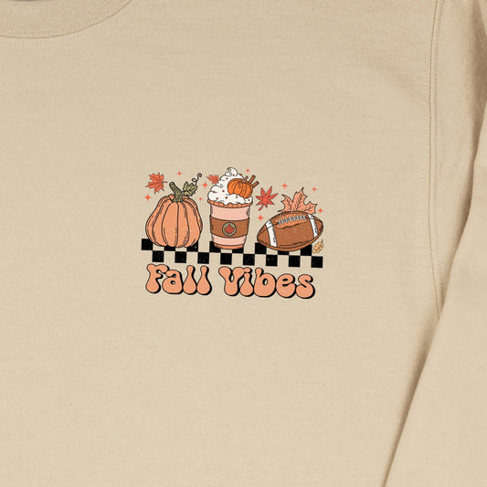 Fall Vibes (Pocket/Hat) *full color matte clear film*- 3" wide Screen Print Transfer