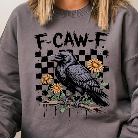 F-Caw-F- 11” wide DTF Transfer