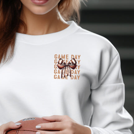 Gameday Football Coquette (pocket)- 3" wide DTF Transfer