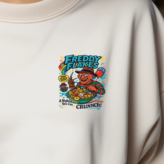 Freddy Flakes (pocket)- 3.2" wide DTF Transfer