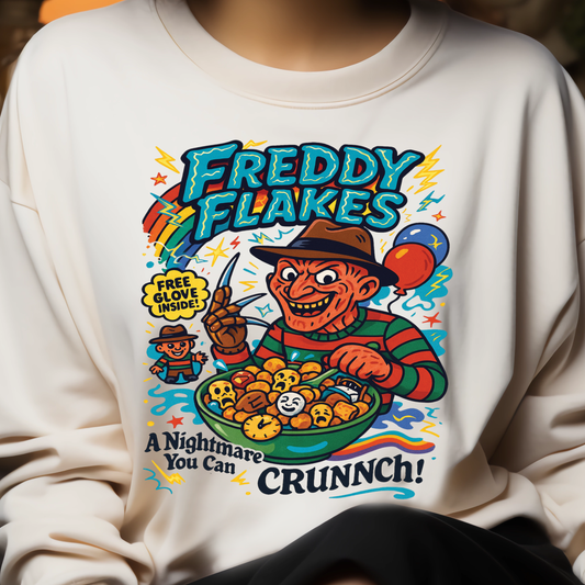 Freddy Flakes- 11" wide DTF Transfer