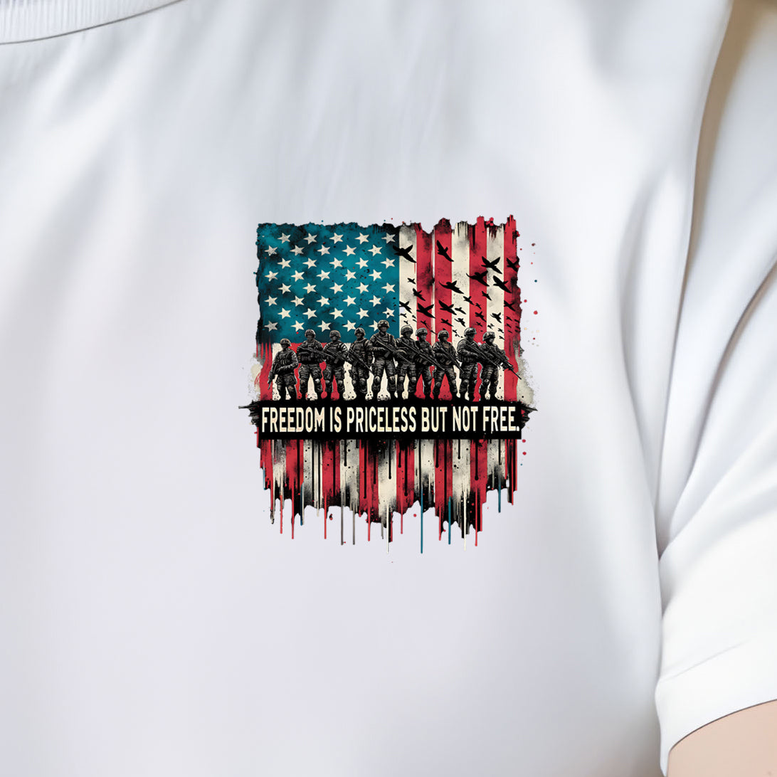 Freedom is Priceless but Not Free (pocket)- 3.15” wide DTF Transfer