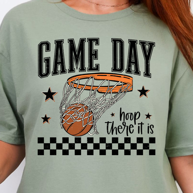 Game Day Hoop There it Is- 11" DTF Transfer