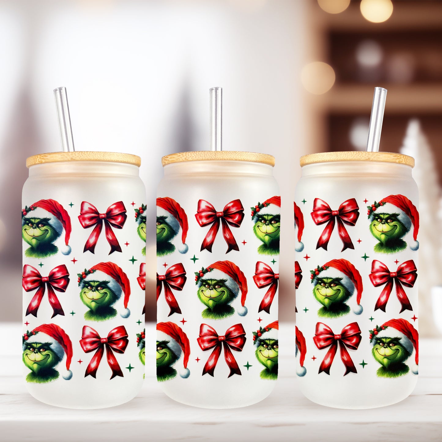 Green Guy Coquette UV DTF- 16oz Cup Wrap