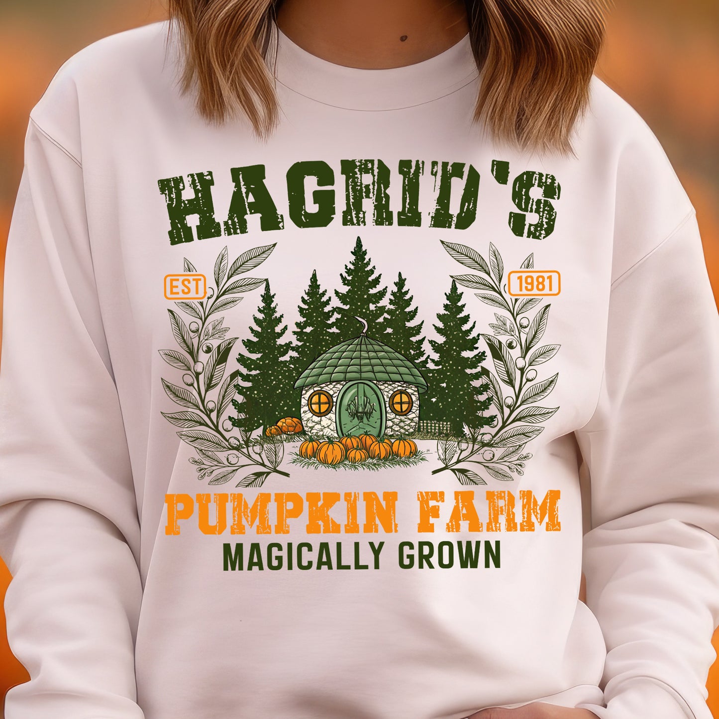 Hagrid's Pumpkin Farm...Magically Grown- 11” wide DTF Transfer