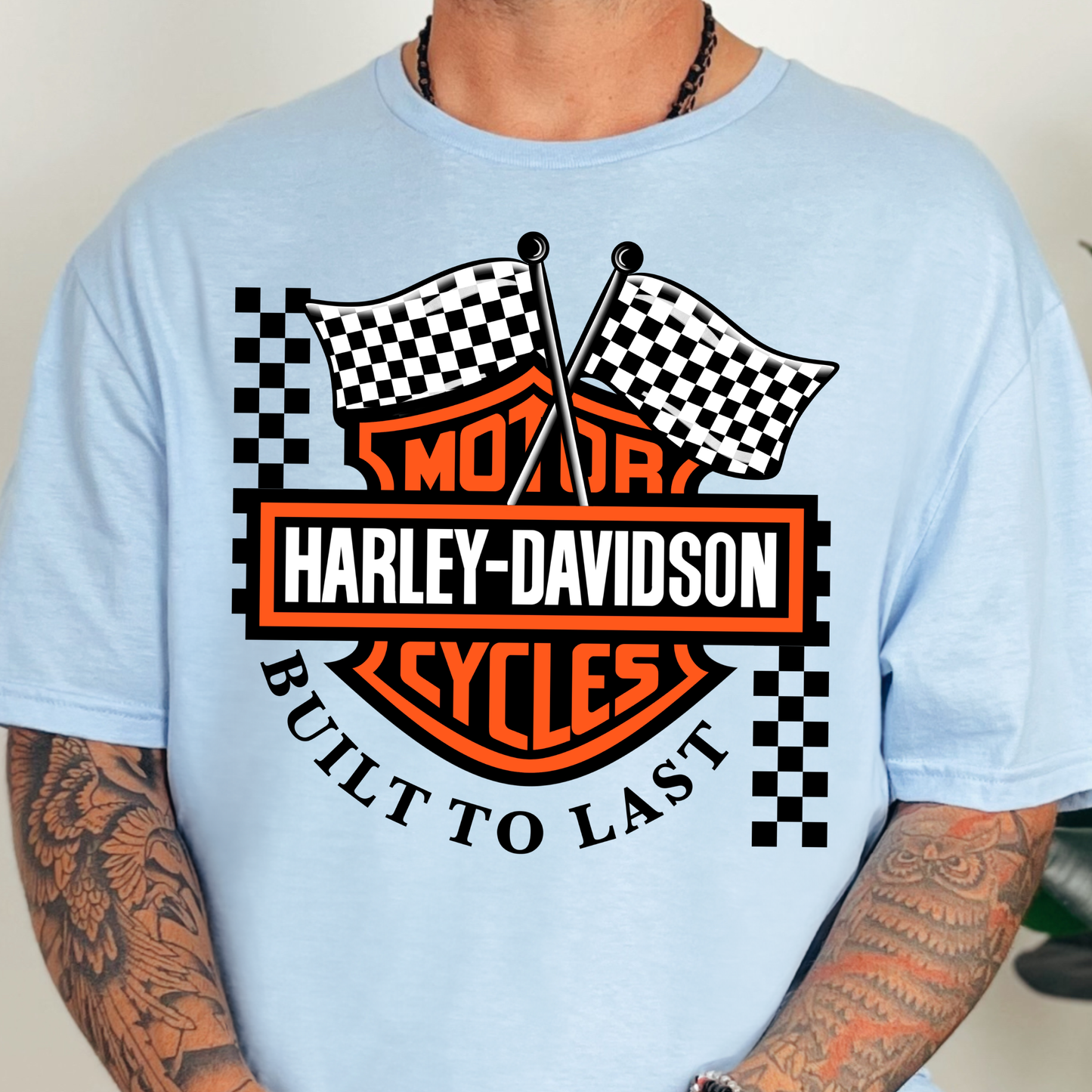 Harley Davidson Built to Last- Full Color DTF Transfer