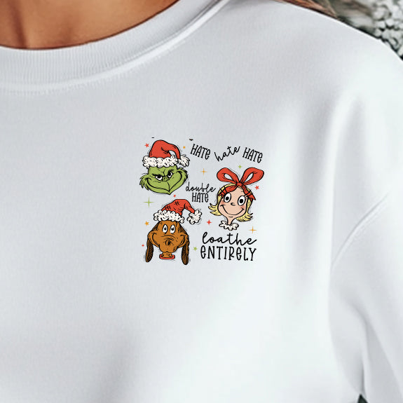 Hate Hate Hate, Double Hate, Loathe Entirely (pocket)- 3.5” DTF Transfer