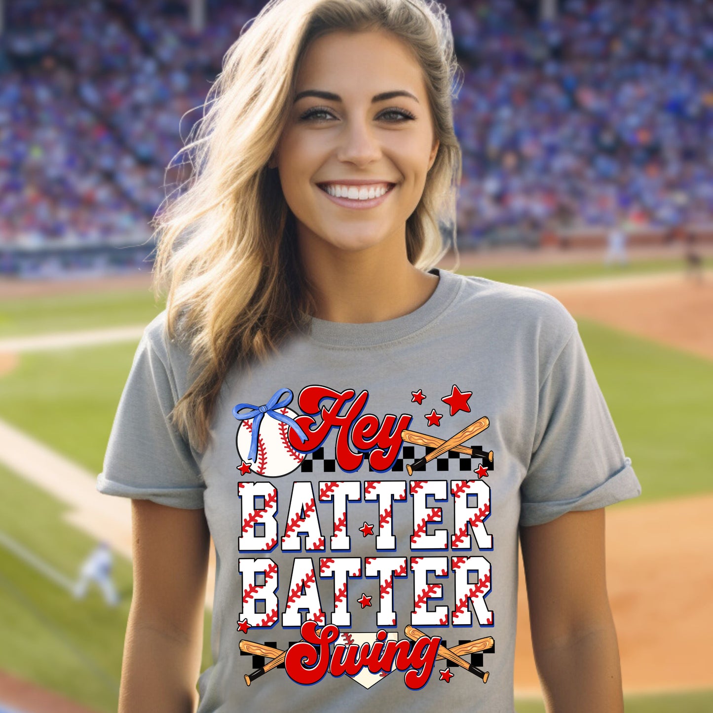 Hey Batter Batter Swing- 11" wide DTF Transfer
